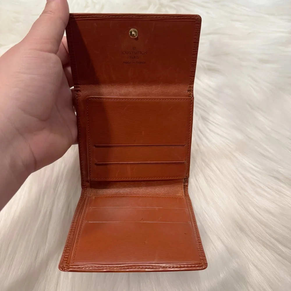 Louis Vuitton Vintage Epi Portefeuille Elise Trifold Compact Wallet Kenyan Fawn - Picture 4 of 13